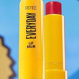 RENEE Everyday Tinted Lip Balm - Cherry Berry, Heals, Moisturizes & Protects with SPF 30, for Dry & Chapped Lips, Enriched with Vitamin C, Shea Butter & Hyaluronic Acid, Skincare Infused Makeup 4.5 Gm-23