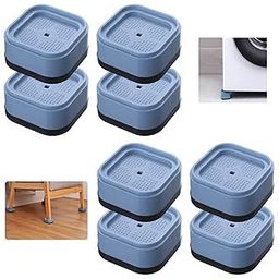LUCCI - Anti-Slip, Anti-Vibration Washing Machine Feet Pads Shock and Noise Cancelling Washer and Dryer Pads for Refrigerator and Home Furniture Appliances (8PCS, Blue)-picture-6