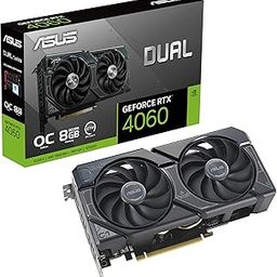 ASUS Dual Geforce RTX 4060 Oc Edition 8Gb Gddr6 (Pcie 4.0, 8Gb Gddr6, Dlss 3, Hdmi 2.1A, Displayport 1.4A, 2.5-Slot Design, Axial-Tech Fan Design, 0Db Technology) - Pci_E-16
