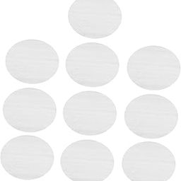 Mikinona 10Pcs Disposable Plastic Round Table Covers Thick Tablecloths for Dining Tea Tables and Lightweight Table Protectors for Parties-image-53