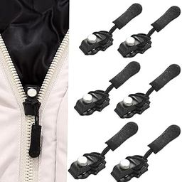 FLIZZOW 5 Sets Instant Zipper Repair Kit, Universal Zipper Slider Replacement, Adjustable Zipper Fixer Zipper Pull for Luggage Backpack Wallets Suitcases Tents Jackets Skirts Jeans.Universal Screw Fix Removable Zippers for Bags.-12