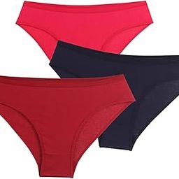 Women's Mid Elastic Waist Plain/Solid Pure Cotton Panty for Ladies & Girls-image-98
