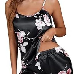 Women's Satin Nightwear Set | Soft Floral Print Cami Top & Shorts | Sexy Summer Sleepwear for Girls & Ladies-image-94
