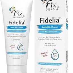 Fixderma Fidelia Gentle Skin Cleanser | Face Wash for Women | Body Wash for Men | Face & Body Wash for Dry & Sensitive Skin | Soap Free Face & Body Wash - 100Ml-9
