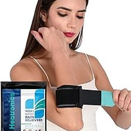 Heatronics® Grip+ Active Tennis Elbow Support for Men & Women | 1 Unit | One Size Fits Most | Elbow Brace with visible Pressure Pad for Long Lasting Pain Relief | Skin Friendly Elbow Band/Guard with Adjustable Strap for Custom Fit | Tennis, Badminton, Cricket, Gym, Workout-image-37