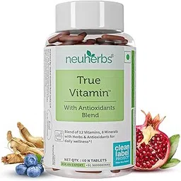 Neuherbs True Vitamin With Iodine Multivitamin With Zinc, Vitamin C, Vitamin-D, Gingseng, Ginkgo Biloba, Coenzyme Q-10, Lutein & Choline For Men And Women-29