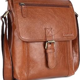 Crossbody Genuine Leather Men Sling Bag | Messenger bag | Shoulder Bag - Travel Bag with Adjustable Strap-image-34