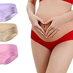 Womens Maternity Panties Maternity Casual Underwear Under Bump Comfortable Pregnancy Postpartum Brief Pack of 3 Plus Size-picture-13