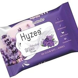 Rose Cleansing and Refreshing Wipes Soft Textured Shower Wipes For Woman & men pH Balanced, Paraben-Free (1 pack of 25 Wipes) (100, Lavender)-19