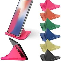 ASONI Tabletop Mobile Stand Mate Portable Three-Sided Triangle Desktop Stand Mobile Phone Pyramid Shape Holder Desktop Stand (Multicolor- Pack of 10)-image-40