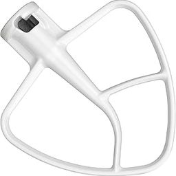K45B Coated Flat Beater for KitchenAid Mixer, 4.5-5 Qt Upgrade Flex Edge Beater Fits Stand Mixer Bowls For KitchenAid 4.5-5 Quart Bowls, Kitchenaid Paddle Attachment-image-0