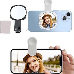 KIDWILL Rear Lens Expansion Camera Selfie Mirror, Selfie Smartphone Mirror, Vlog Selfie Mirror Suitable for All MobilePhones, Travel, High-Definition Phone Reflection Mirror (Round Selfie Mirror)-picture-17