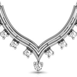18k (750) White Gold and Diamond Mangalsutra for Women-image-28