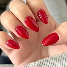 Style Castey Dark Red Almond Nails – Deep Crimson Shade for Luxury Appeal-16