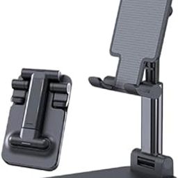 Phone Stand Holder | Mobile Stand for Table | Portable Table top Stand for Mobile | Adjustable Phone Holder | Mobile Holder | Black, (Phone Stand)-15