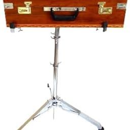 Maya Musicals Harmonium Foldable Adjustable With 3 Different Height Steel Stand Suitable for all Octapads for Playing (45.7 x 17.8 x 12.7 Centimeters) -MMBH/STN-2 Brown-29