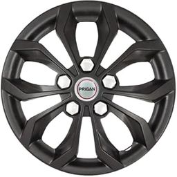 PRIGAN Matte Black 16 Inch Wheel Cover Universal for All Cars Having 16 Inch Rim (Available in 12,13,14,15,16 Inch) (Set of 4 Pcs) (Press Fitting) Model- Vision Black 16-image-77