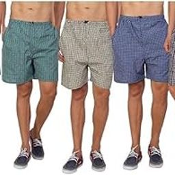 Men's Renew Super Combed Cotton Regular Fit Boxer Shorts Pack of 3-image-48