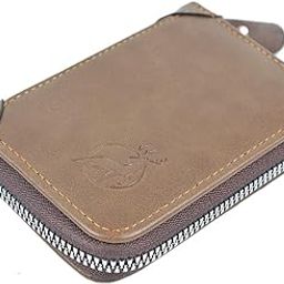 Brown 11 Slot Debit/Credit Card Holder Leather Wallet Unisex-8
