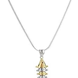 925 Silver Chain Pendant With Fish Charms For Girls And Women Idol For Gifting, Valentines Day And Casual Wears - 8 Grams-image-20
