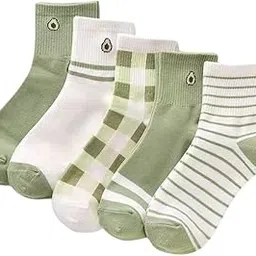 isweven Women's Soft Breathable Cotton Ankle Lightweight Socks, Moisture-Wicking, Slip Low Cut Socks for Summer Comfort - SK1036A (Pack of 5)-picture-3