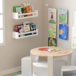 WooDinzo Wooden Wall Shelves for Living Room, Bedroom | Wall Mounted Shelf Wall Organiser Shelf (Floating - Set of 2 - White - 18 Inch)-picture-31