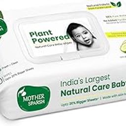 Mother Sparsh Natural Care Baby Wipes I 100% Plant Made Fabric From Forest Land, Fresh + Cleanse (with Cucumber) Plant Powered Wet Wipes For Baby I Cotton Cloth Like Bigger Sheets | 60 Pcs-image-24