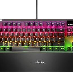 SteelSeries Apex 7 Tkl Compact Mechanical Gaming Keyboard Oled Smart Display Usb Passthrough & Media Controls Linear & Quiet Rgb Led Backlit, Black-28