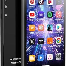 MP3 Player 64GB with Bluetooth and WiFi, HiFi Lossless Sound 5" 1080P Touch Screen HD Video MP4 Player with Spotify, Pandora, YouTube, Amazon Music, Support Download Android APP, Up to 256GB, Black-9