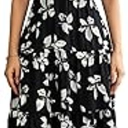 Women's Western Crush Polyester Flower Print Fit and Flare Waist Belt Dress-image-3