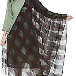 Women's Cotton Indiga Blue Self Design Dupatta # Regular Dupatta-picture-23