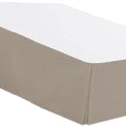 Losa Solid Color Hotel Pleated Bed Skirt Wrinkle & Fade Resistant Khaki_Full-image-20