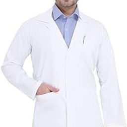 Doctor's Apron Lab Coat Full Sleeves - Unisex Coat - White-picture-3