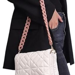 IMMIJWELL Resin Bag Purse Chain Strap DIY Acrylic Ladies Handbag Chain Shoulder Cross Body Bag Handbag Purse Replacement Chain Strap (L.PINK, 60 CM)-image-90