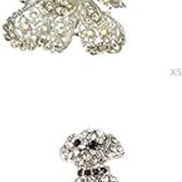 CALANDIS™ 10 Pieces Vintage Animal Dog Brooch Crystal Butterfly Brooch Wedding Jewelry | Fashion Jewelry-image-33