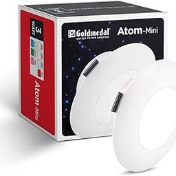Goldmedal Atom Mini 3W LED Downlight Cool Daylight(6500k) | Pack of 1 | Recessed Downlight for False Ceiling | Cut-Out Size: Ø2.16 | Beam Angle 120° | Dimension: ø80x32mm| for Indoor Application-11