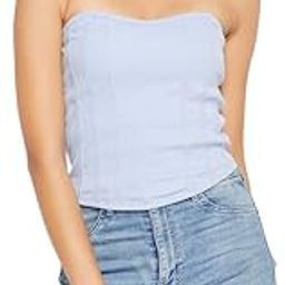 Women's Cotton Chic Basic Ribbed Bustier Regular Fit Top-image-45