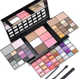 UJEAVETTE® Professional Makeup 74 Colors Lipstick Blush Powder Palette Matte Lip Gloss-28