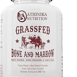 Grass Fed Beef Bone and Marrow Supplement, 3000mg, Skin, Oral Health, and Joint Support Supplement, Promotes Whole-Body Wellness, Non GMO Whole Bone Extract, 180 Capsules-image-34