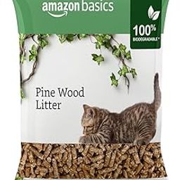 Amazon Basics Premium Pine Wood Cat Litter | 5 Kg | Unscented | 100% Natural | Biodegradable | Fast Absorption | Low Dust | Odor Control-12