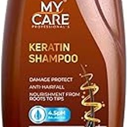 My Care Professional Keratin Hair Smoothening Shampoo 400ml |Salon-Like Smooth Hair 95% | Up To 72H Frizz Control | With Keratin Protein and Argan Oil | Vitamin E & Provitamin B5 | Damage Protect | Anti Hair fall | pH Balanced & Sulphate Free-10