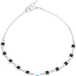 Stylish Evil Eye Hamsa Hand Shape Anklet Painjan Payal With With Extendable Chain for Girls/Women-picture-7