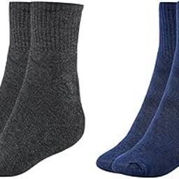 mukhaksh (Pack of 1+1= 2 Pairs = 4 Socks Men Winter Woolen Warm Ankle Length Socks-picture-9