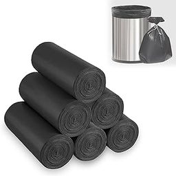 GLUN® Garbage Bags 19 X 21 Medium Size, 30 Bags X 6 Rolls (180 Count) Black Color, For Dry & Wet Waste Trash Bag, Durable & Leak Proof-1