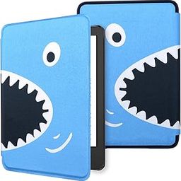 WALNEW Case Cover for All-New Kindle (2022 Release), Smart Cover with Auto Sleep/Wake Fits Kindle (11th Generation) - 2022 Release (Shark)-image-109