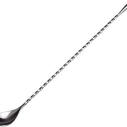 NJ Teardrop Twisted Design Bar Spoon, Cocktail Mixing Spoon, Long Handle Stirring Spoon, Stainless Steel Spiral Pattern Spoon, Gift Bar Cocktail Shaker Spoon 12 Inches - 01 Pc.-image-2