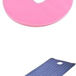 UJEAVETTE Beauty Salon Massage Bed Mattress Sheet Blue & Pink Face Rest Cradle Cover-image-76