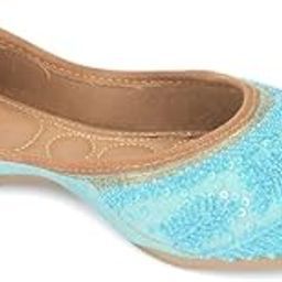 Women Ethnic Footwear Mojari/Punjabi Jutti-Firoji Pearl-image-42