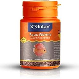 Intan Growel Faux Worm Sticks (0.7Mm X 3-4.5Mm Slow Sinking) | 35Gm - Highly Nutritious Ornamental Fish Food for All - Discus, Loaches, Large Tetras & Small Cichlids-image-32