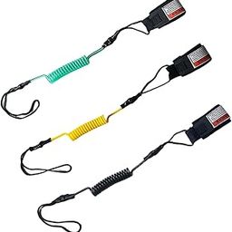 CALANDIS® Surfboard Leash Surfing Coiled Paddle Board Rope Cord Paddleboard Wrist Rope Green | 1 Surfboard Leash-image-69